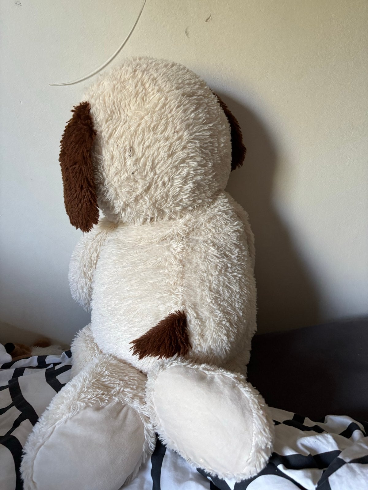 Grote knuffel hond - Zacht en knuffelbaar, Ophalen, Hond, Zo goed als nieuw, Beige