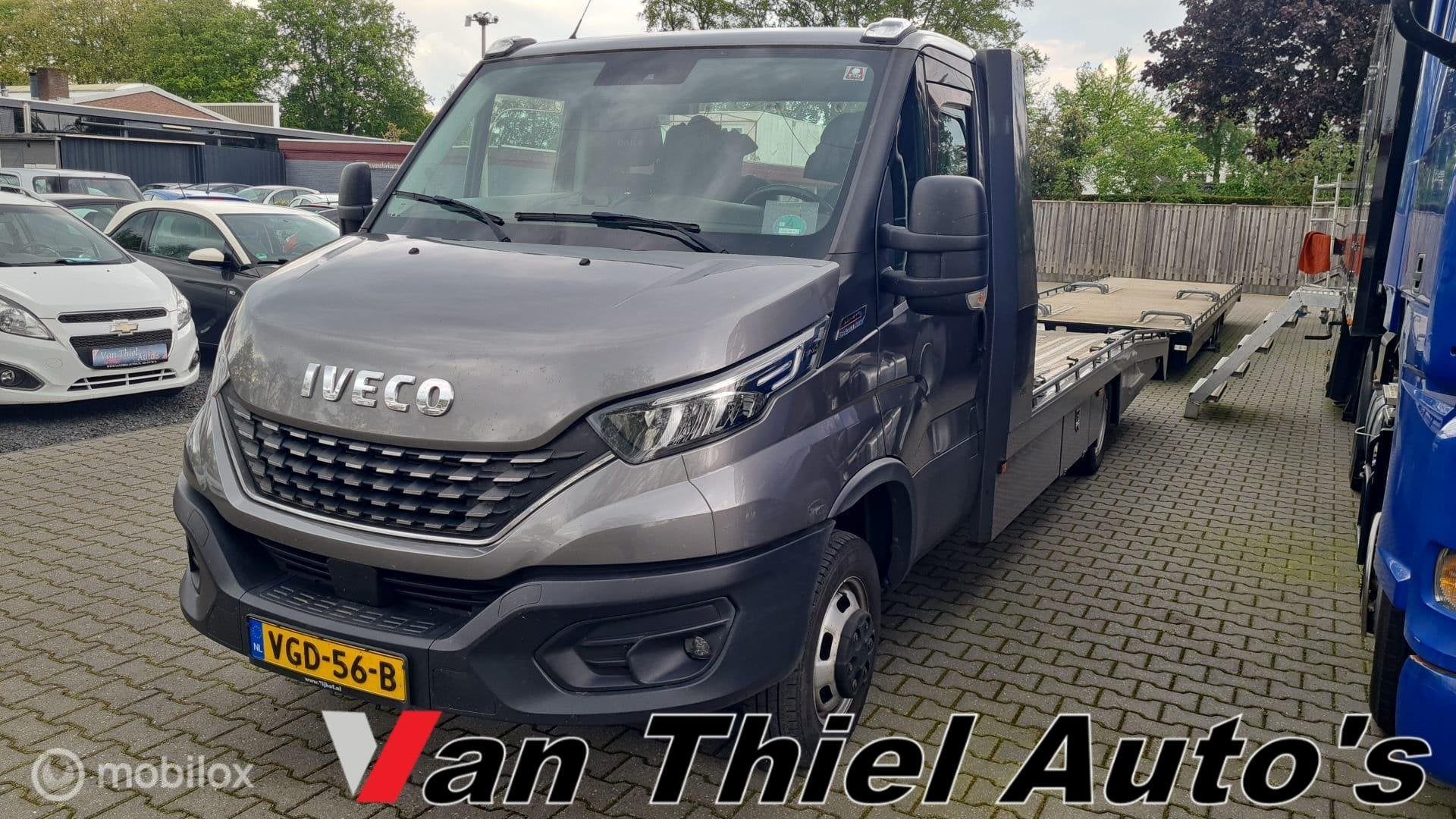 Iveco 50c21 Tijhof oprijwagen 250pk luchtvering, Automaat, Gebruikt, Euro 6, 4 cilinders