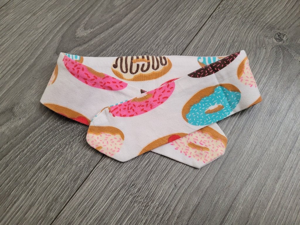 Witte donut print omknoop haarband ~ MM2702, Kinderen en Baby's, Ophalen of Verzenden, Zo goed als nieuw