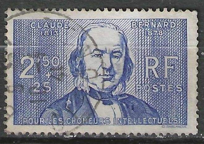 Frankrijk 1940 - Yvert 464 - Claude Bernard (ST), Verzenden, Gestempeld
