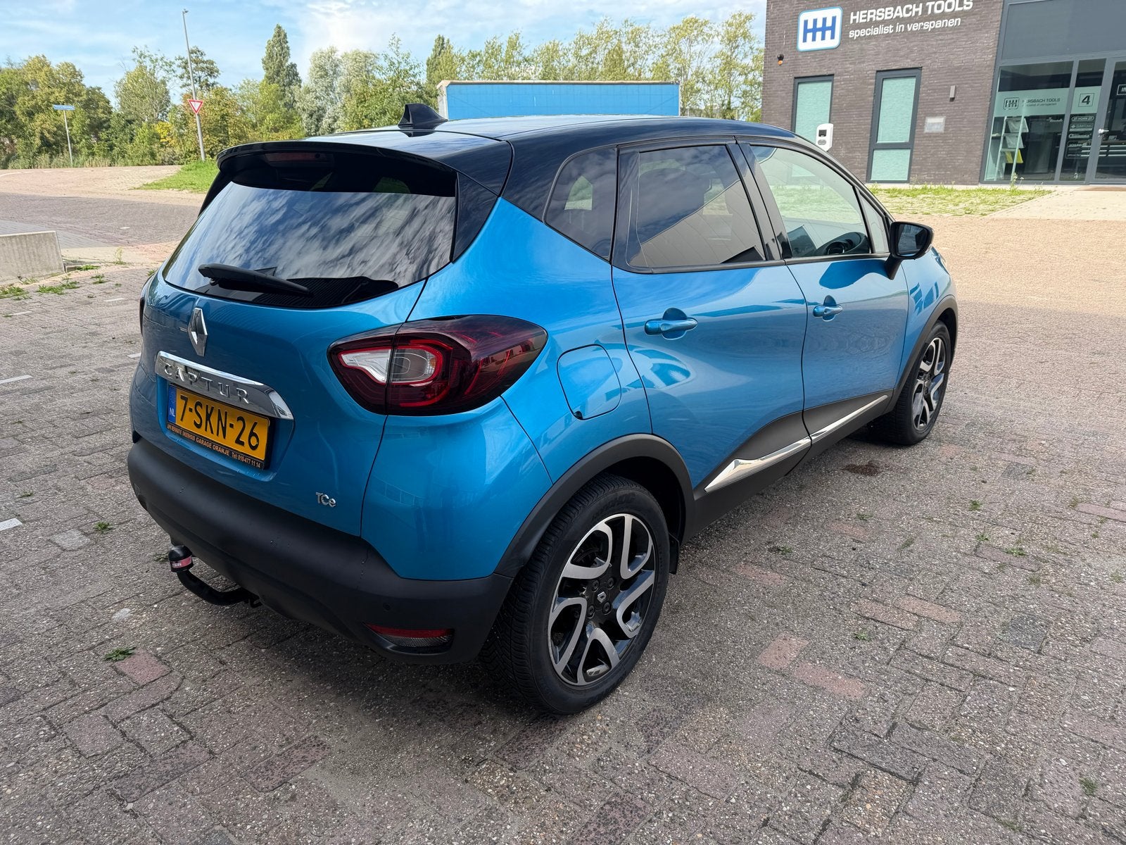 Renault Captur 1.2 TCE 120 EDC 2013 Blauw, Euro 5, Stof, 625 kg, Zwart