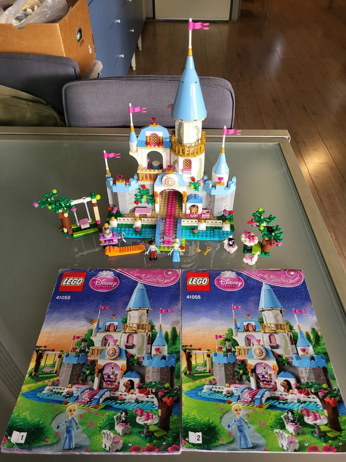 Lego Disney Princess Assepoester's Romantisch Kasteel 41055, Lego, Ophalen of Verzenden, Zo goed als nieuw, Compleet
