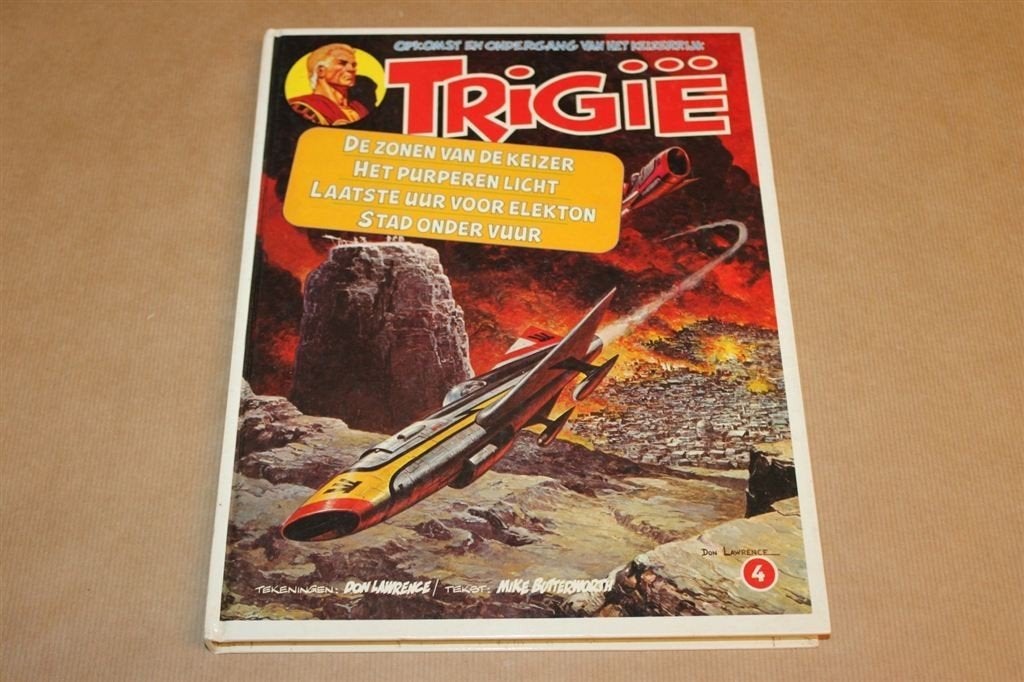 Trigië Verzamelalbum 4 - Hardcover - Don Lawrence, Eén stripboek, Ophalen of Verzenden, Zo goed als nieuw