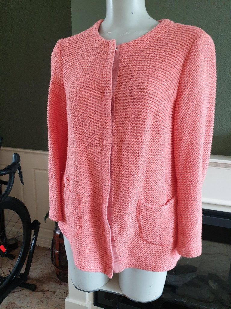 Gerry Weber schitterend oranje vest jas jasje mt L 42 44, Verzenden, Maat 42/44 (L), Oranje, Zo goed als nieuw