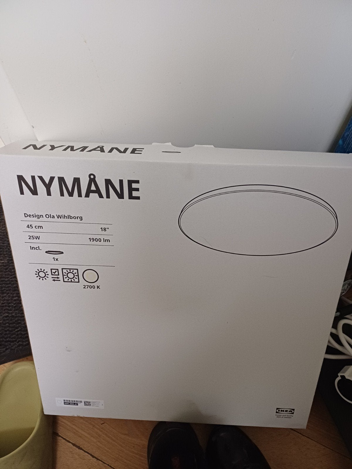LED Plafondlamp Nymane - Ikea, Ophalen, Nieuw