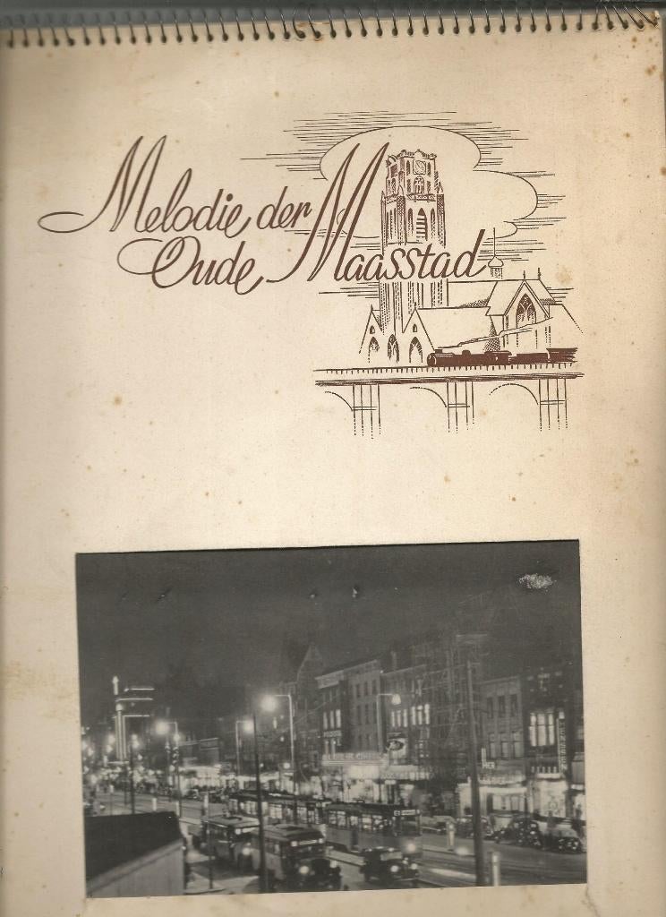 plaatjesalbum  Melodie der oude Maasstad jaren 40/50, Boeken, Ophalen of Verzenden, Gelezen, NV v/h van Staal, Plaatjesalbum