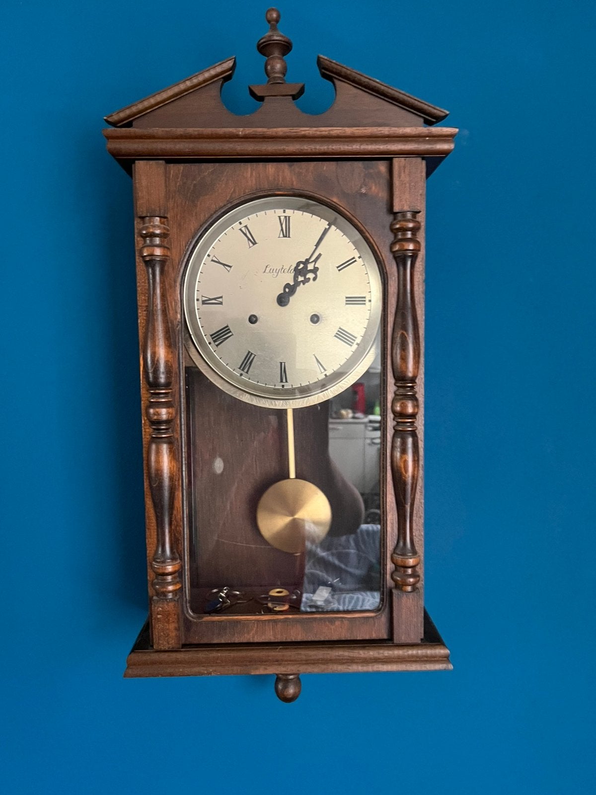 Wandklok vintage, Ophalen