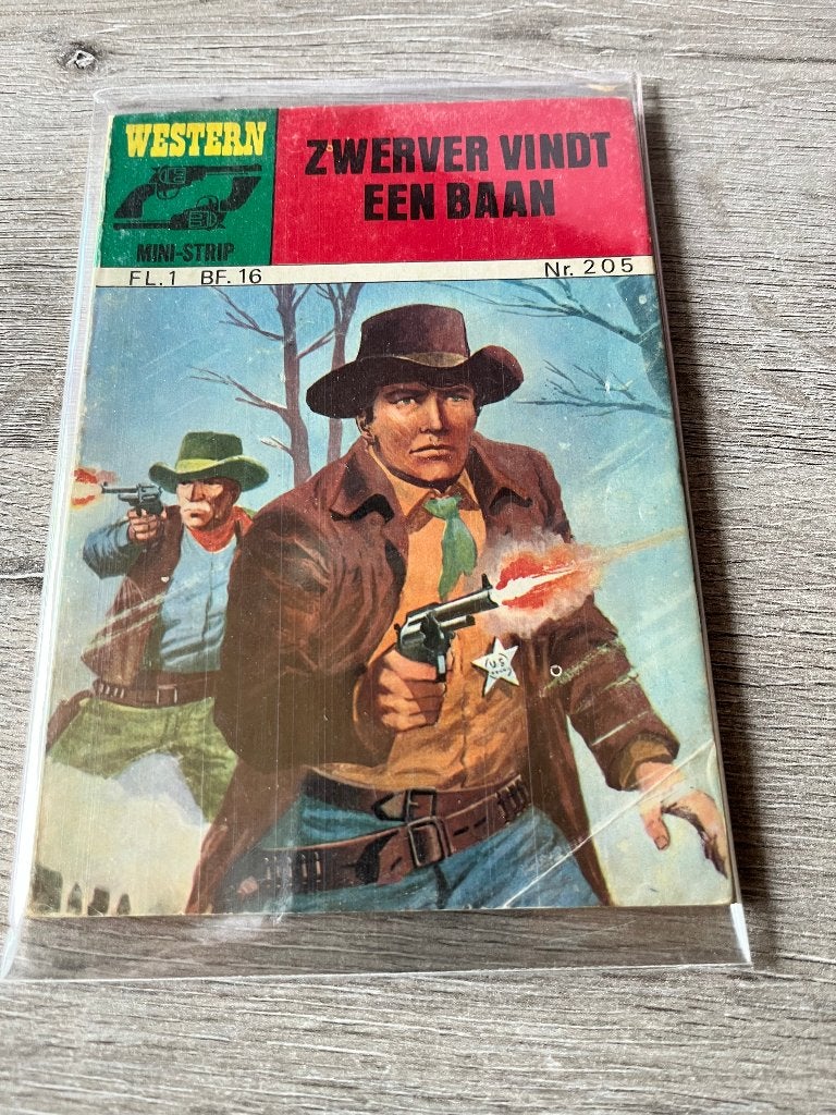 Western 205 Zwerver vindt een baan, Eén stripboek, Ophalen of Verzenden, Gelezen