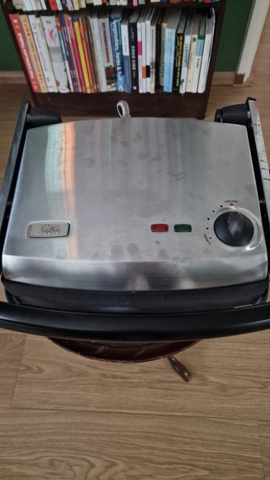 Solis Grillplaat / Contactgrill - RVS, Ophalen of Verzenden, Gebruikt, Tafelgrill