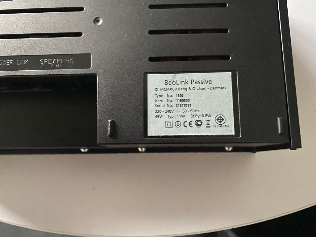 B&O versterker Beolink Passive 1656, Ophalen, Nieuw, Audio