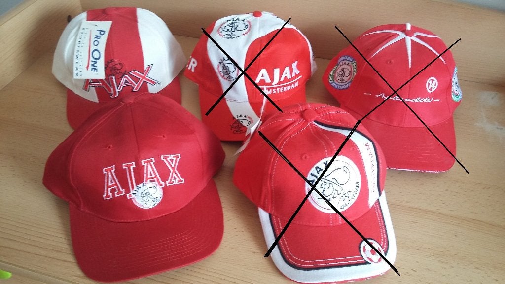 Ajax petten/caps, Ophalen of Verzenden, Nieuw, Ajax, Pet of Muts