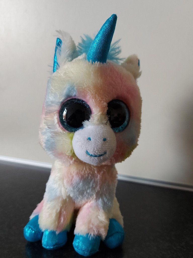 Ty Beanie Boo Knuffel Blitz - Eenhoorn, Ophalen, Eenhoorn, Zo goed als nieuw, Wasbaar