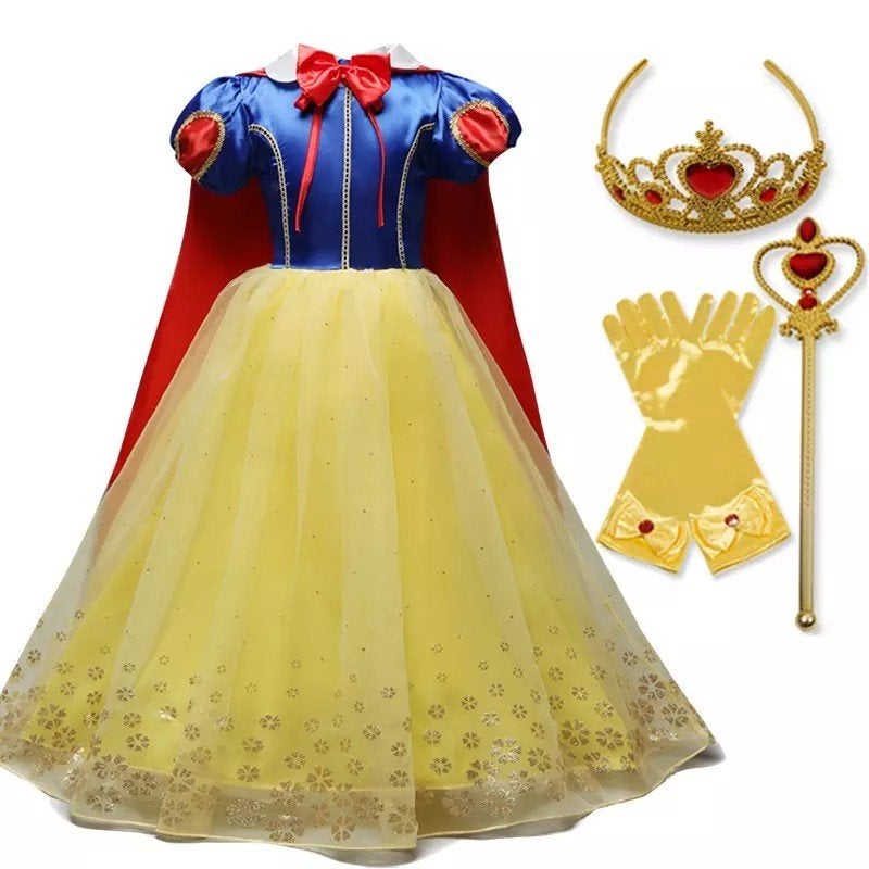 Sneeuwwitje prinsessenjurk met accessoires, Ophalen of Verzenden, Nieuw, 110 t/m 116, Meisje
