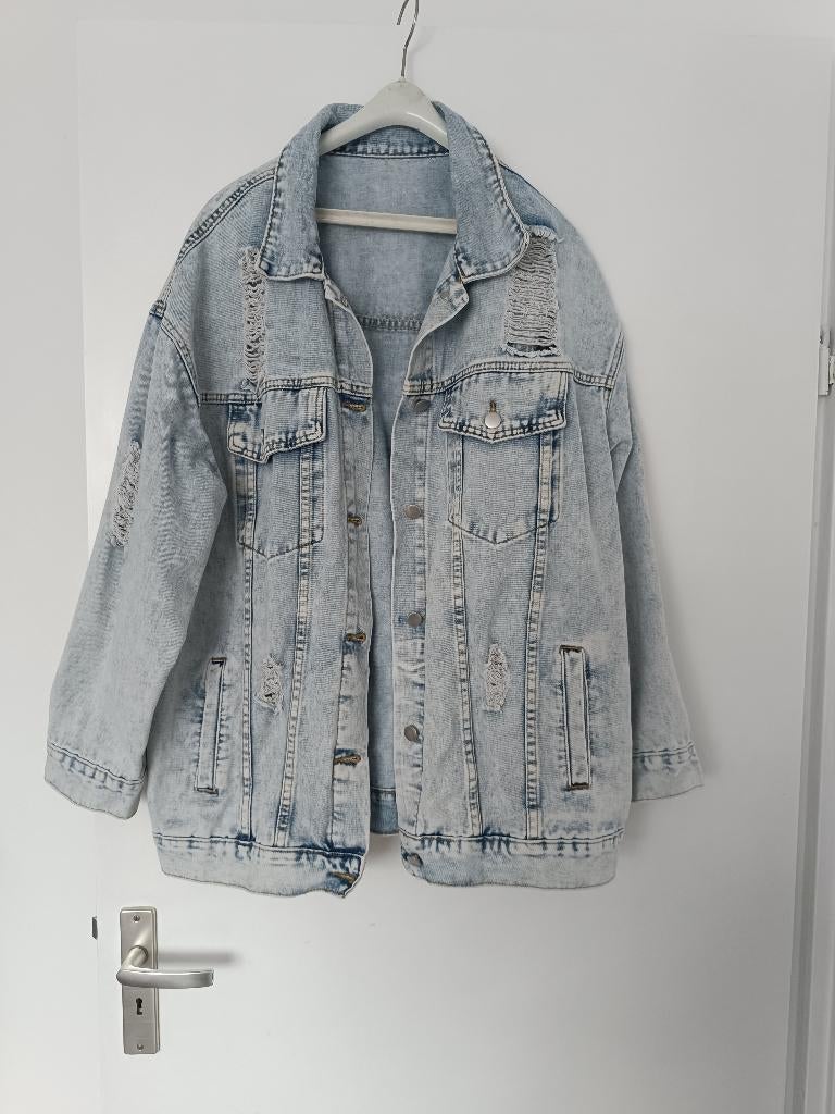 Jeansjasje, Kleding | Dames, Ophalen of Verzenden, Zo goed als nieuw, Maat 46/48 (XL) of groter, Blauw