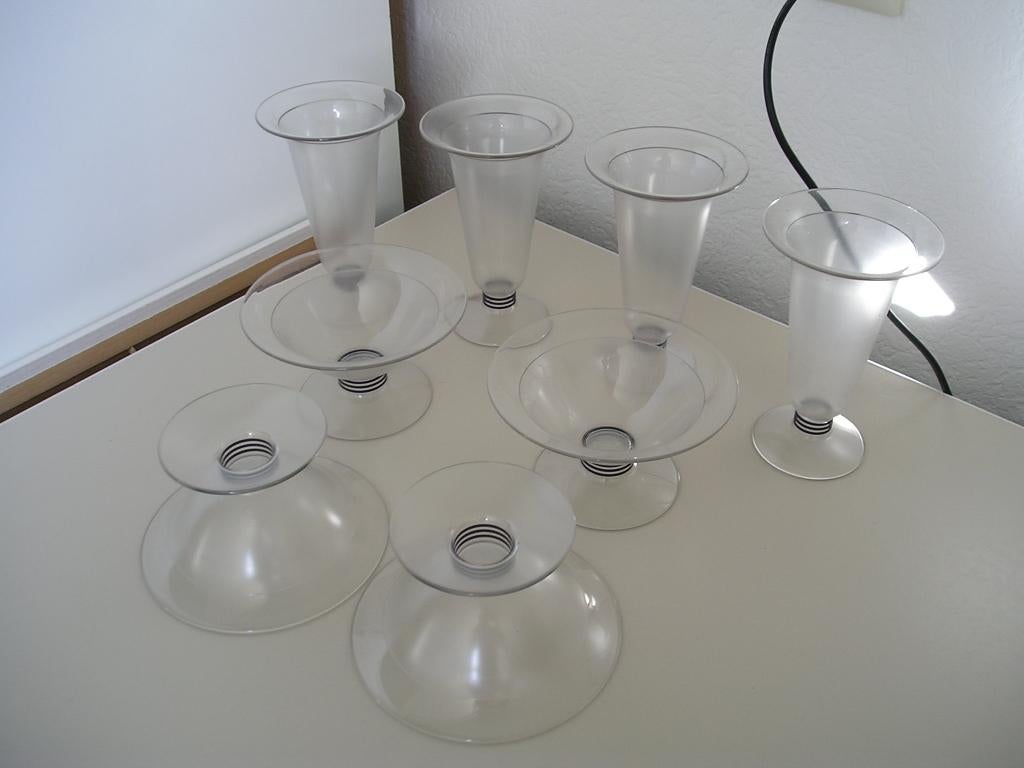 8 tupperware dessert coupes, Ophalen of Verzenden, Zo goed als nieuw, Blauw, Overige typen