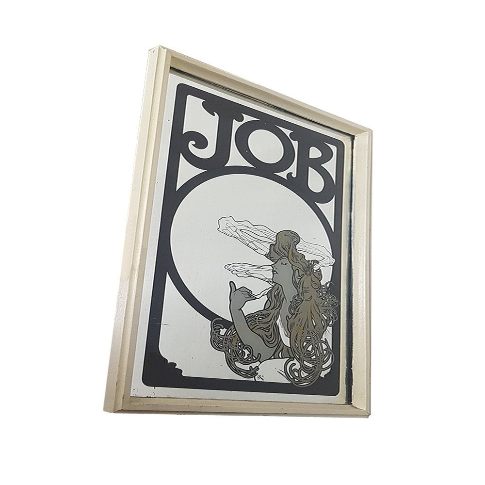 Grote vintage spiegel ni Art Nouveau stijl -  Alphonse Mucha, Minder dan 50 cm, Gebruikt, -, -