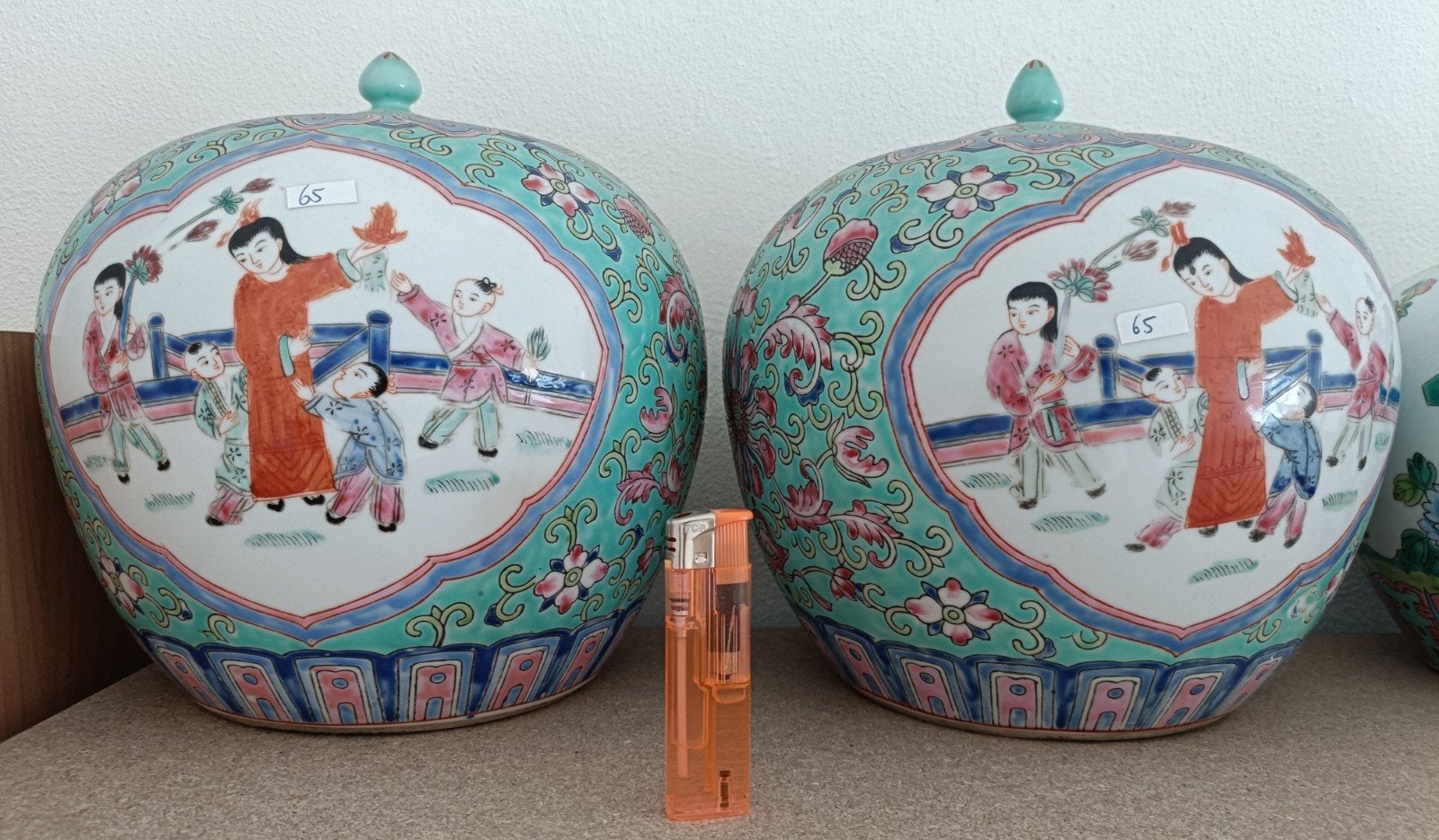 2 antieke Chinese potten China Chinees, Ophalen of Verzenden