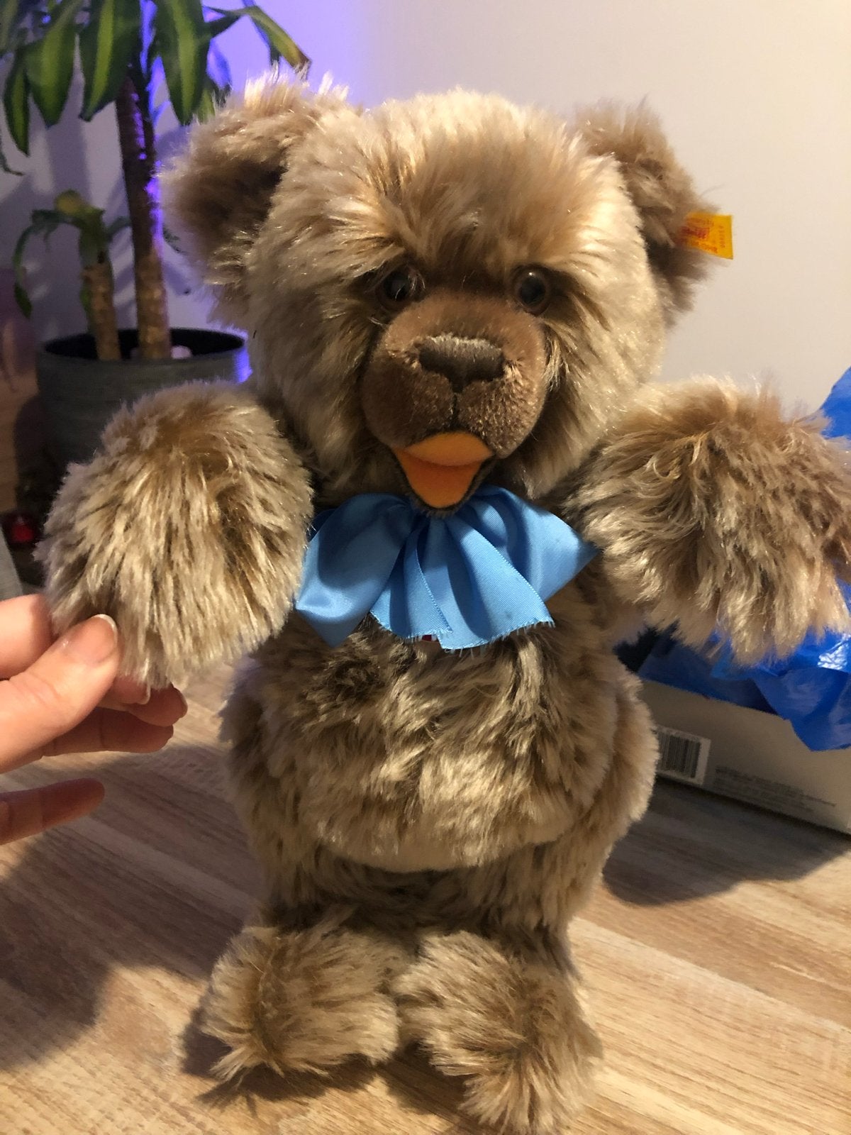 Steiff Mohair Zotty 40 met Stem - Bruine Beer, Met geluid, Beer, Ophalen of Verzenden, Zo goed als nieuw