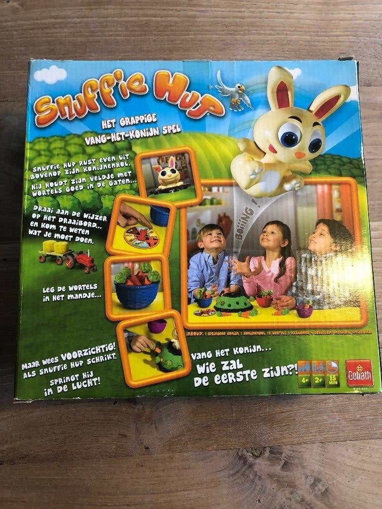 Snuffie Hup: Het grappige vang-het-konijn spel, Een of twee spelers, Ophalen of Verzenden, Gebruikt, Goliath