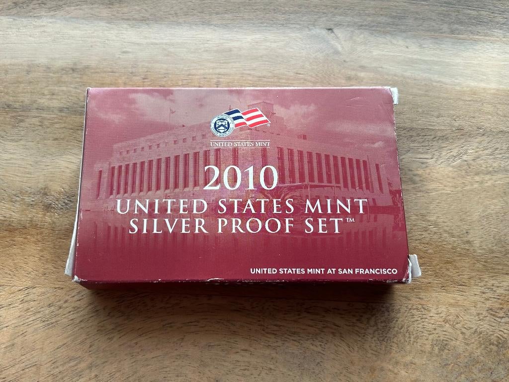 Zilveren United states mint proof set 2010, Postzegels en Munten, Ophalen of Verzenden, Noord-Amerika