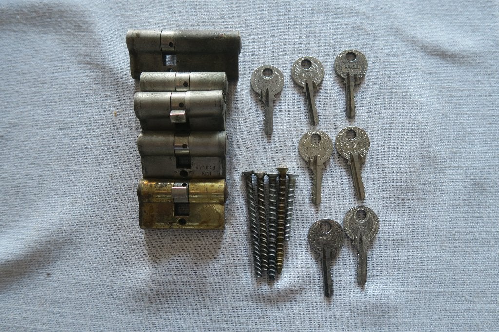 cilinder, Ophalen of Verzenden, Gebruikt, Chroom, Slot