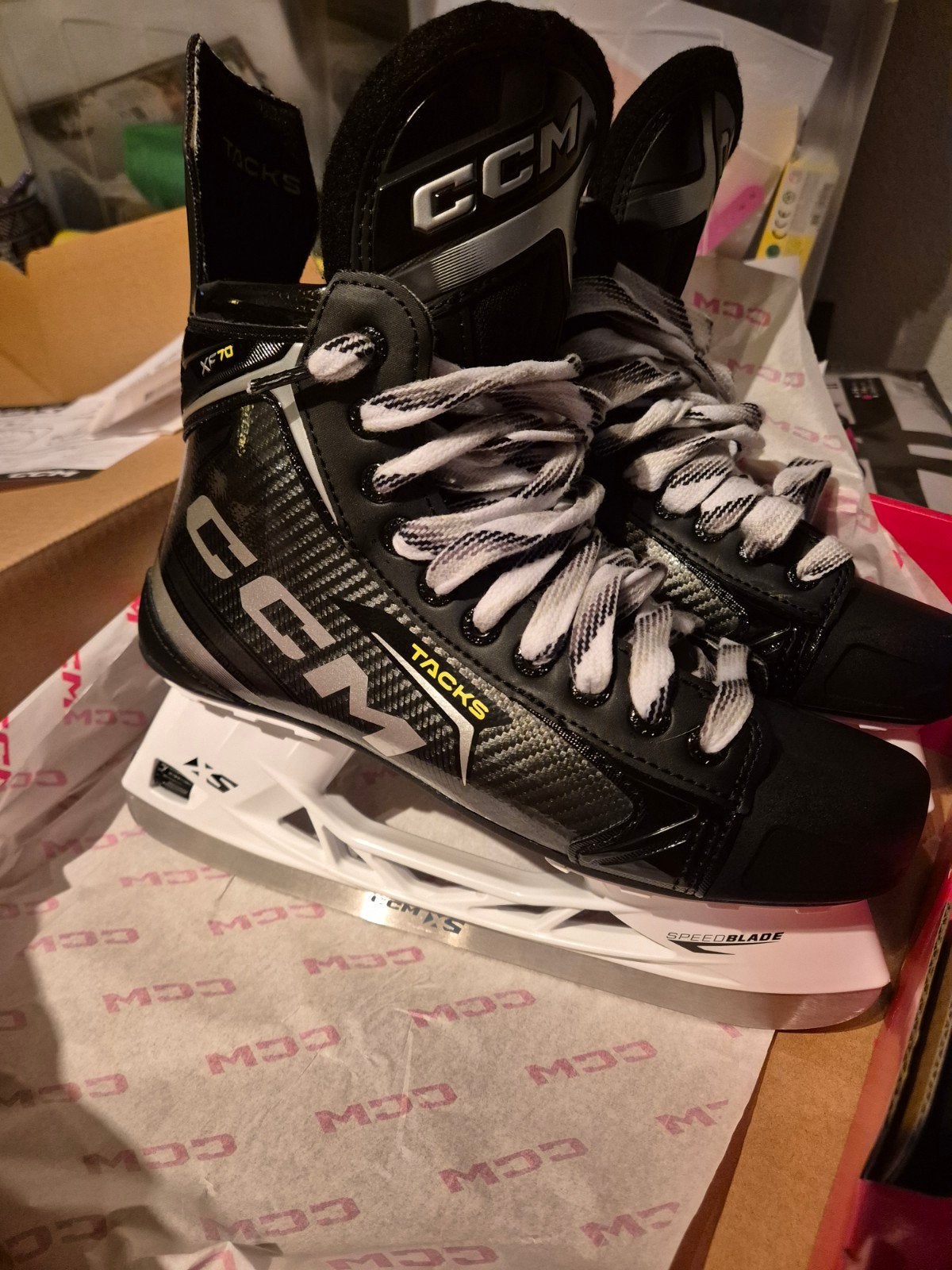 CCM XF70 Tacks ijshockeyschaatsen, Ophalen of Verzenden, Gebruikt, Schaatsen
