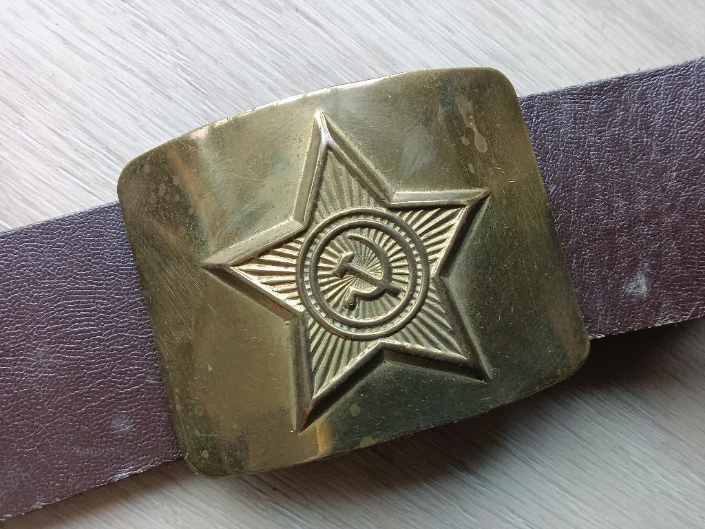 USSR koppelriem, leder, Ophalen of Verzenden, Landmacht, Nederland