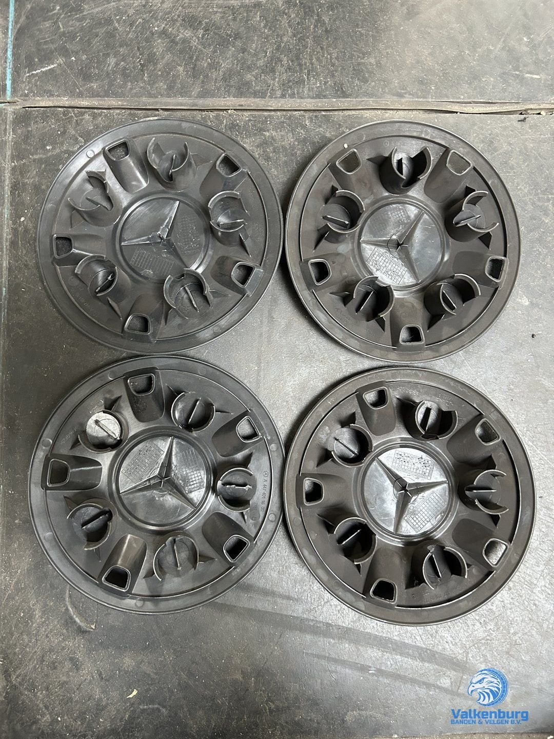 ORIGINELE Mercedes Vito Viano naafkap naafdop wieldop set zw, Auto diversen, Wieldoppen, Gebruikt, -, Verzenden, -