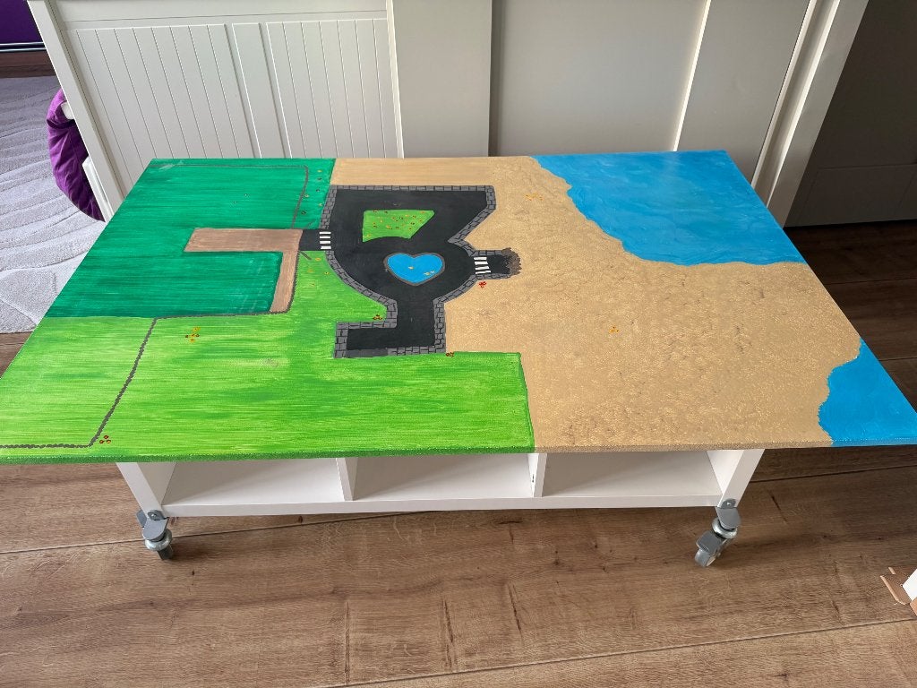 Legotafel voor lego friends, Ophalen, Zo goed als nieuw