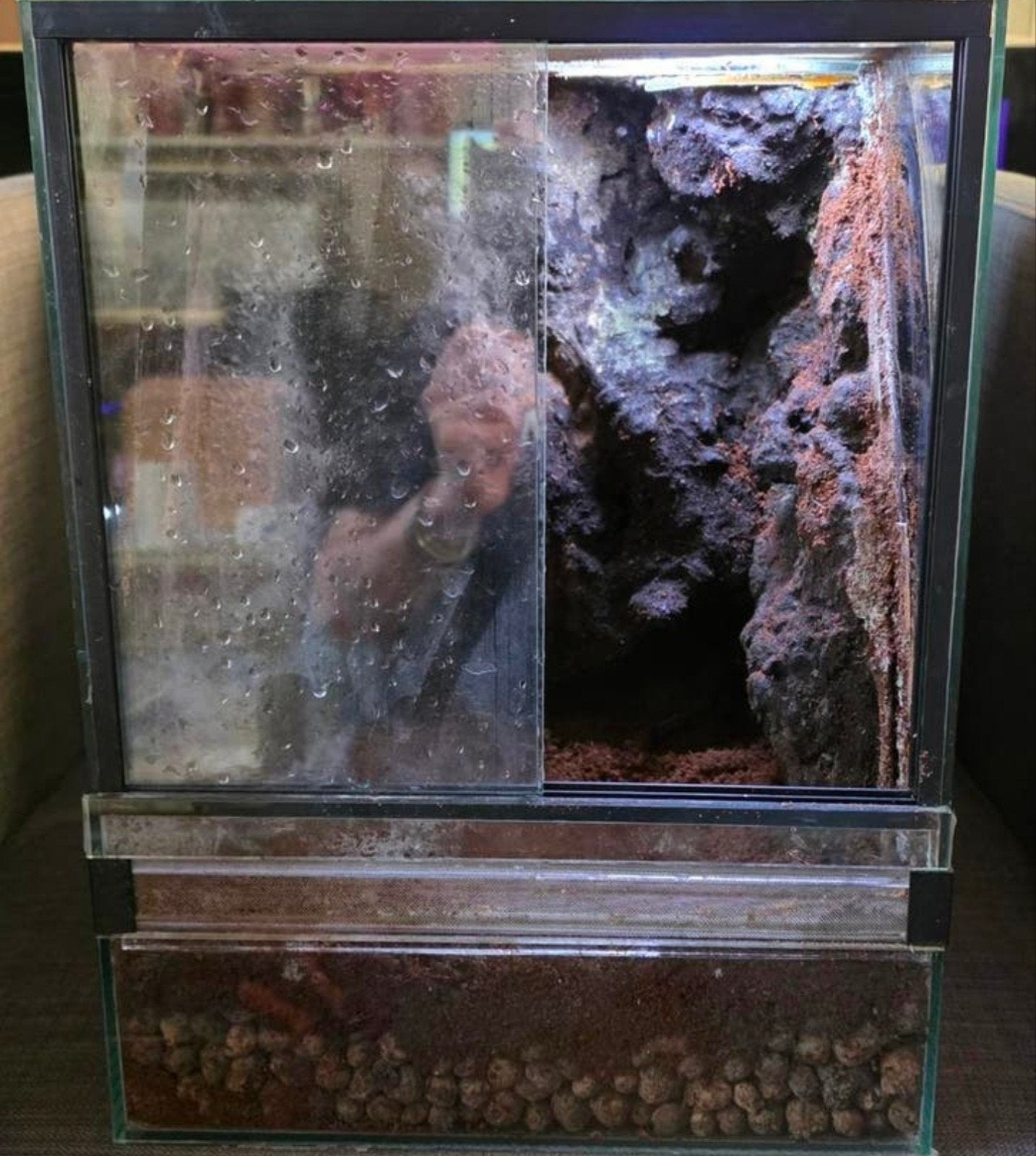 Terrarium van exo terra 30x30x40 met waterval, Dieren en Toebehoren, Ophalen, Zo goed als nieuw