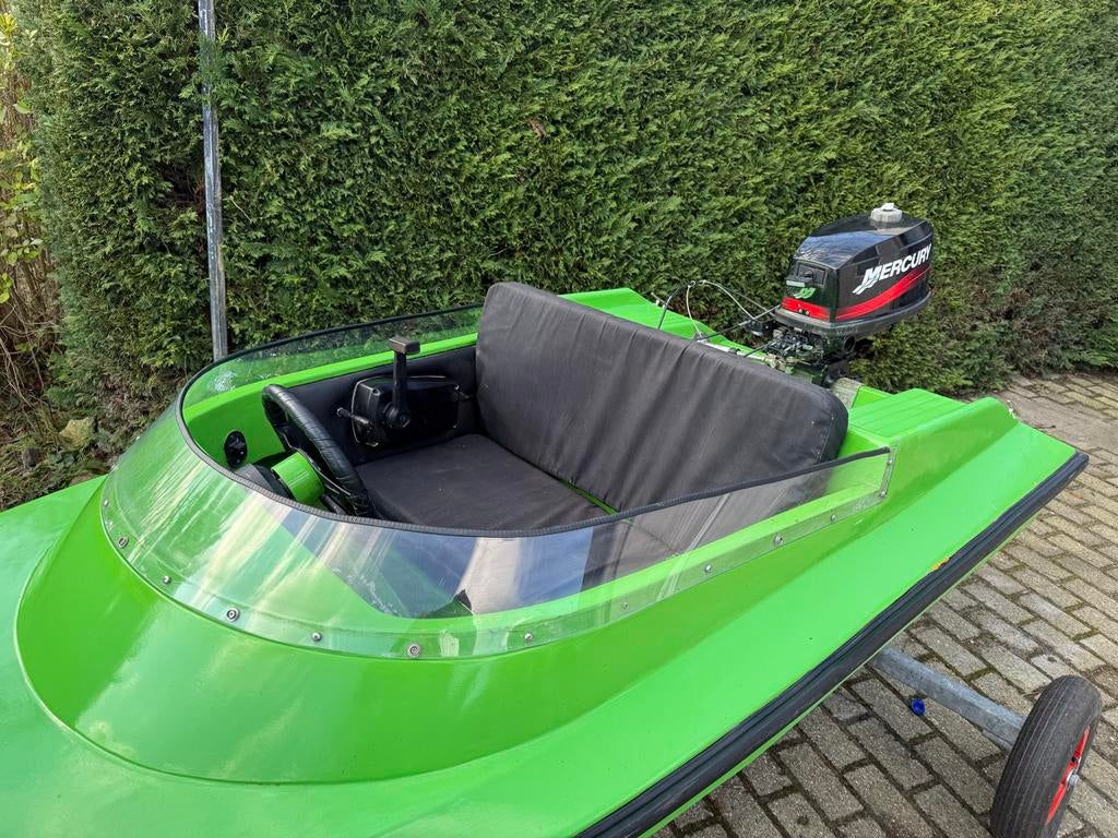 Spitfire boot met Mercury buitenboordmotor, Watersport en Boten, Ophalen, Gebruikt, Minder dan 3 meter, Minder dan 70 pk
