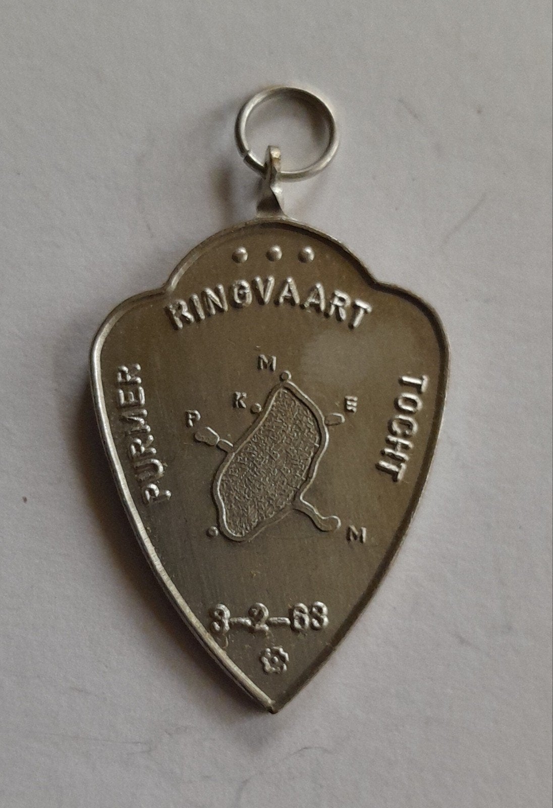 Medaille schaatsen van Purmer ringvaarttocht op 3-02-1963., Postzegels en Munten, Ophalen of Verzenden, Overige materialen, Nederland