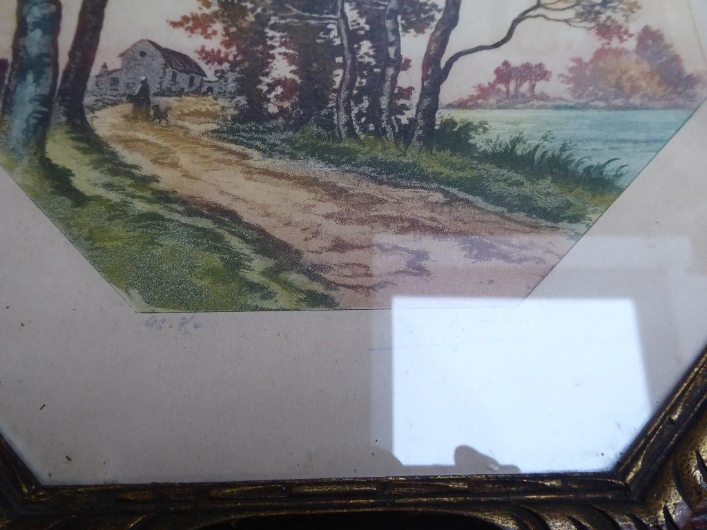 Lithografie in mooie lijst, Francis Roth, Ophalen of Verzenden