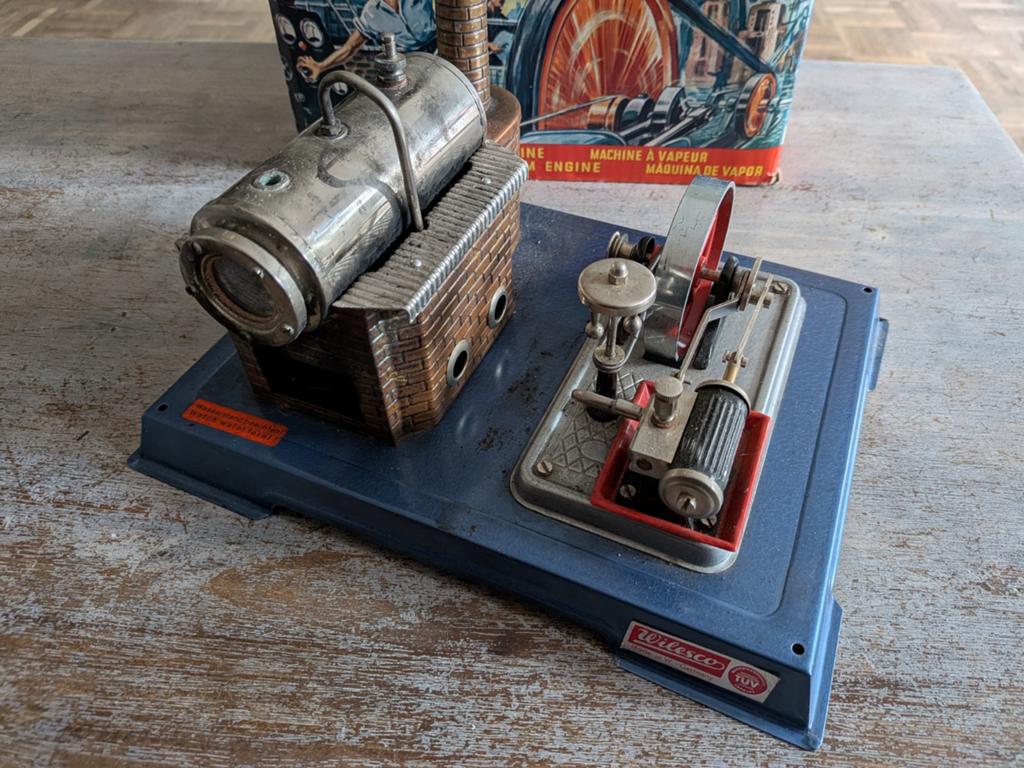 Wilesco stoommachine D10 - Vintage model, Ophalen of Verzenden, Gebruikt, Jongen of Meisje