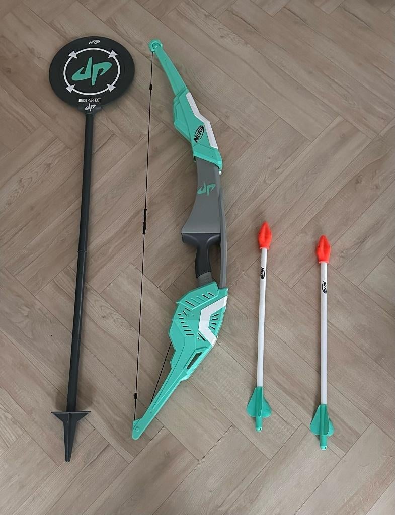 Nerf Sports Dude Perfect Bow – Inclusief Doelwit & Pijlen, Ophalen, Zo goed als nieuw