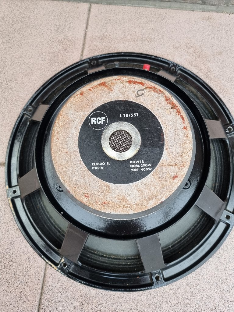 RCF woofer zeldzaam 18 inch, Overige merken, Gebruikt, Subwoofer, Ophalen of Verzenden