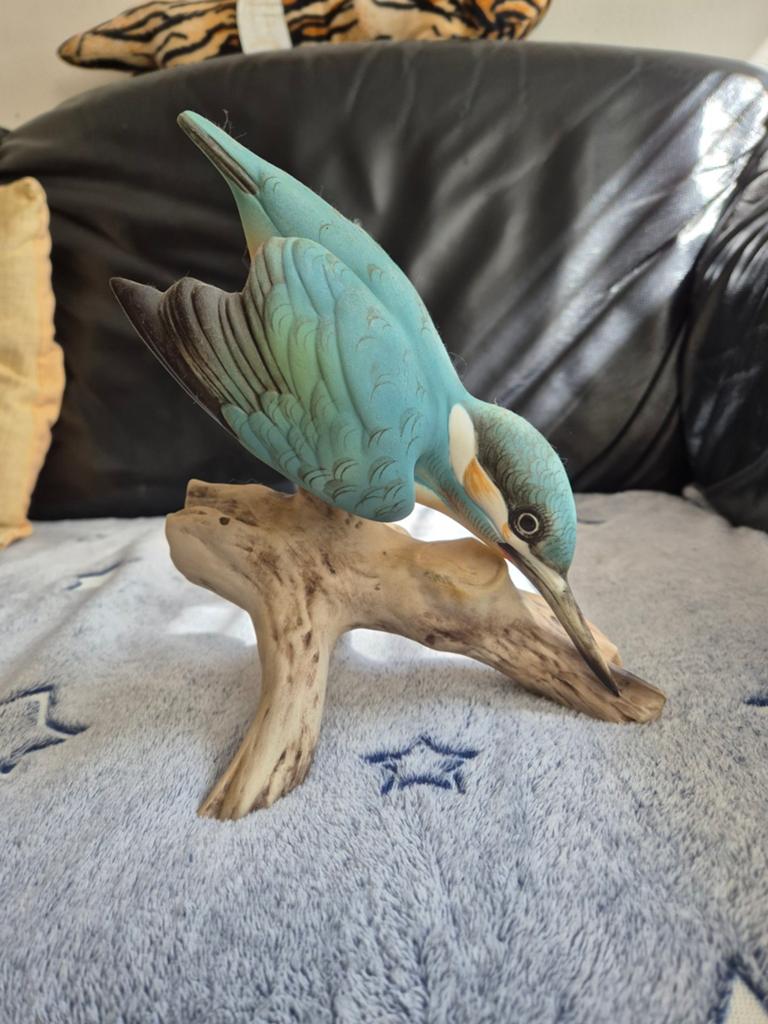 Royal Dux Bohemia Ijsvogel Kingfischer (zie omschr), Verzenden, Gebruikt, Dier
