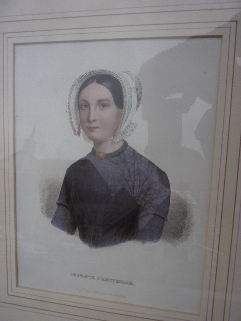 Servante d' Amsterdam - Dienstmeisje Amsterdam ca. 1850'