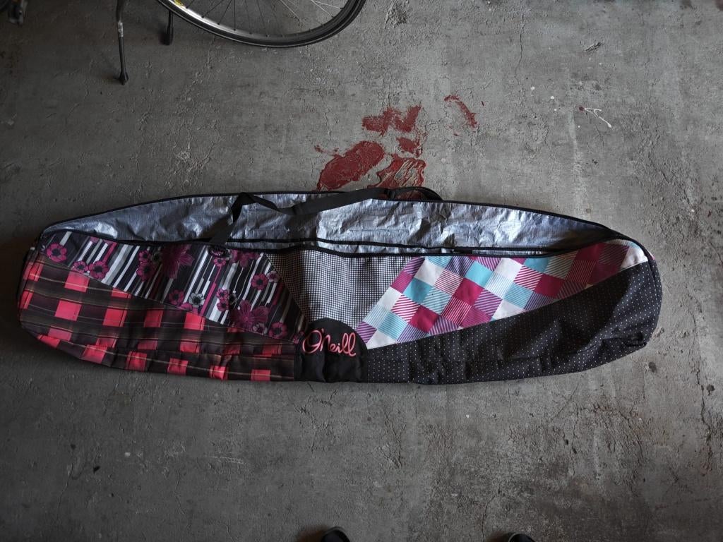 O'Neill Snowboardtas (160cm) – Kleurrijk Patchwork Design, Sport en Fitness, Snowboarden, Ophalen of Verzenden, Gebruikt, Overige typen