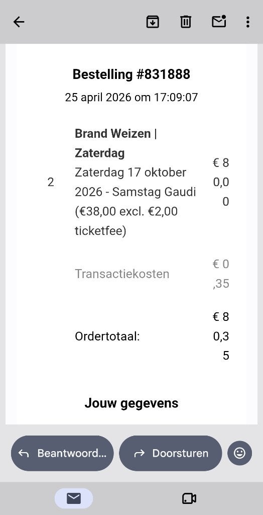 Oktoberfeest Sittard Tickets, Tickets en Kaartjes, Twee personen