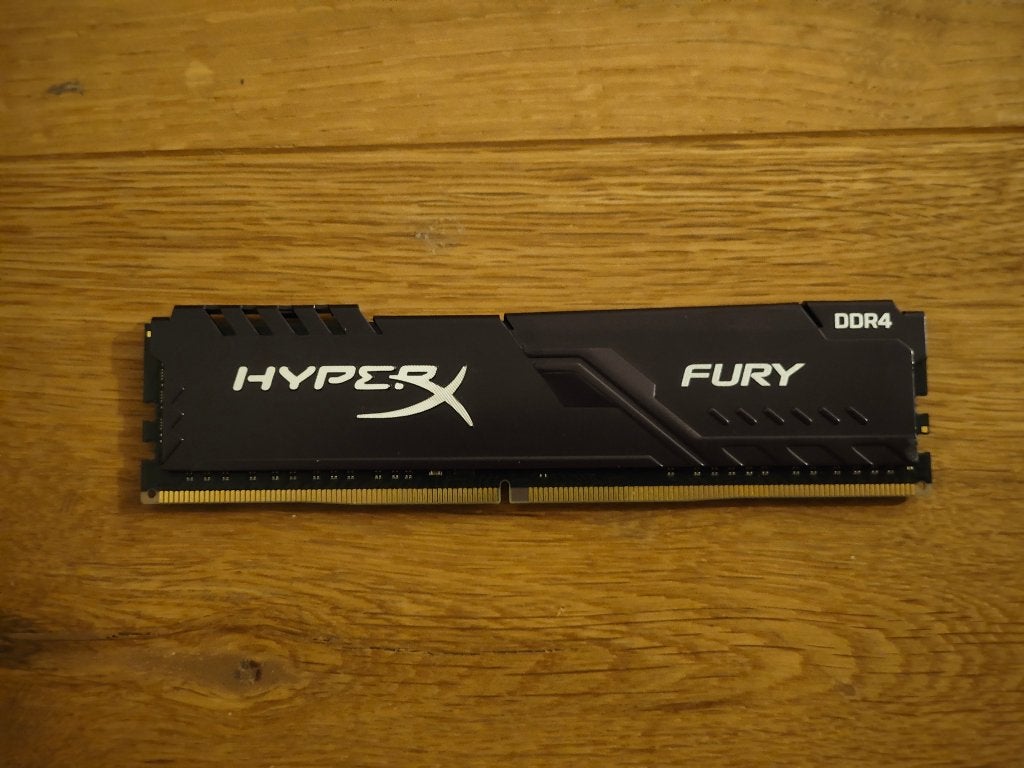 Kingston HyperX Fury 16GB DDR4-3200 CL16 1Rx8 module, DDR4, Ophalen of Verzenden, Zo goed als nieuw, Desktop