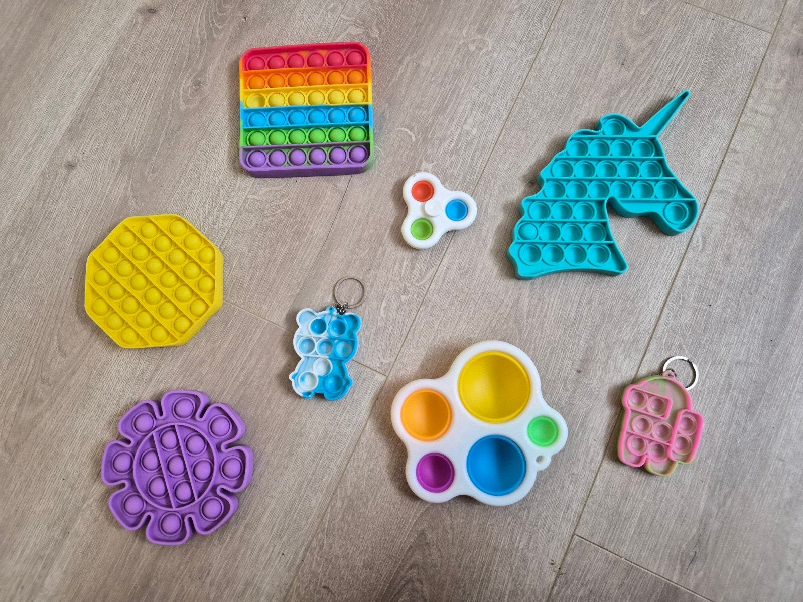 Pop-it Fidget Speelgoed Set - Diverse Vormen en Kleuren, Ophalen of Verzenden, Jongen of Meisje