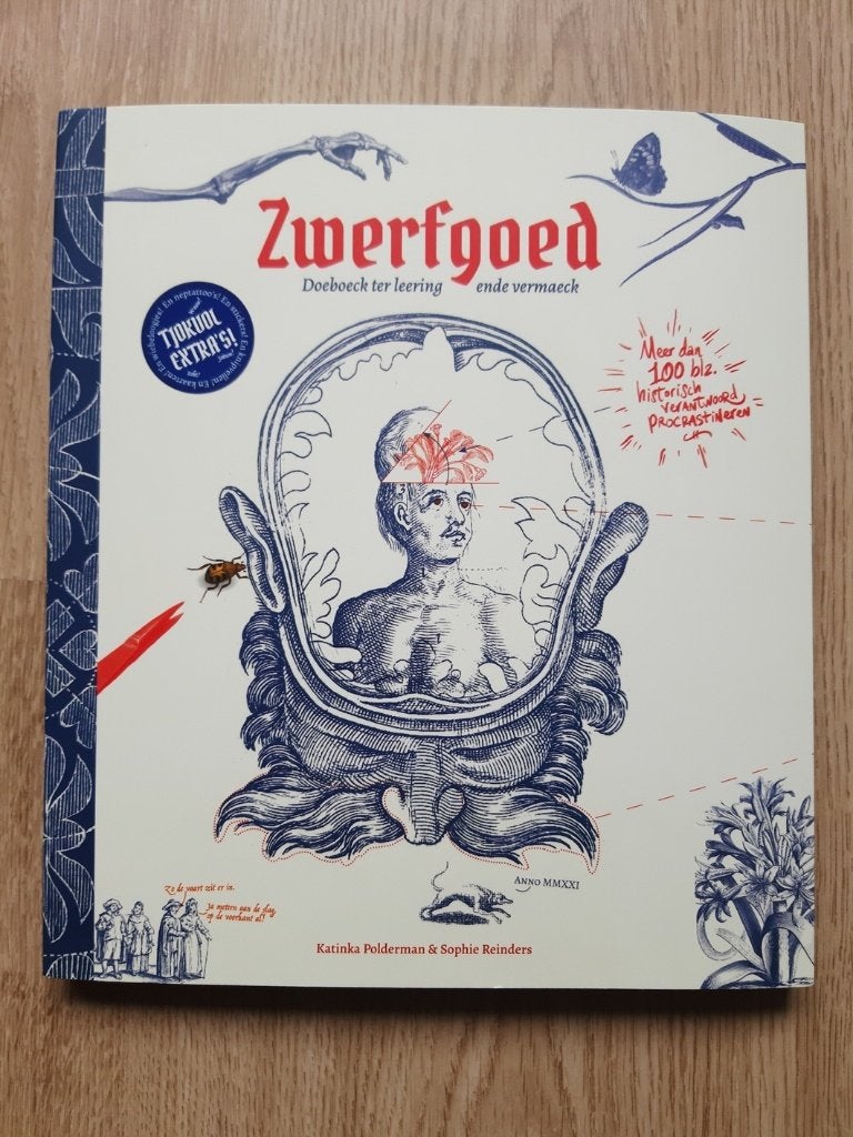 Boek getiteld: "Zwerfgoed, Doeboeck ter leering ende etc.", 19e eeuw, Verzenden, Zo goed als nieuw, Katinka Polderman