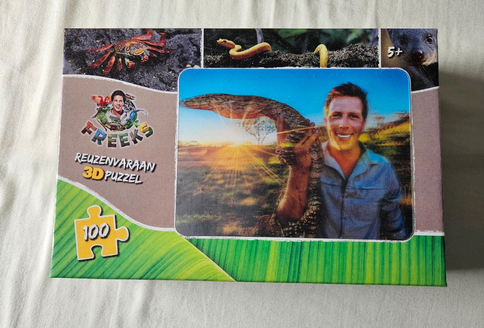 Freek Vonk Reuzenvaraan 3D Puzzel (100 stukjes), Ophalen, Meer dan 50 stukjes, Gebruikt, 6 jaar of ouder