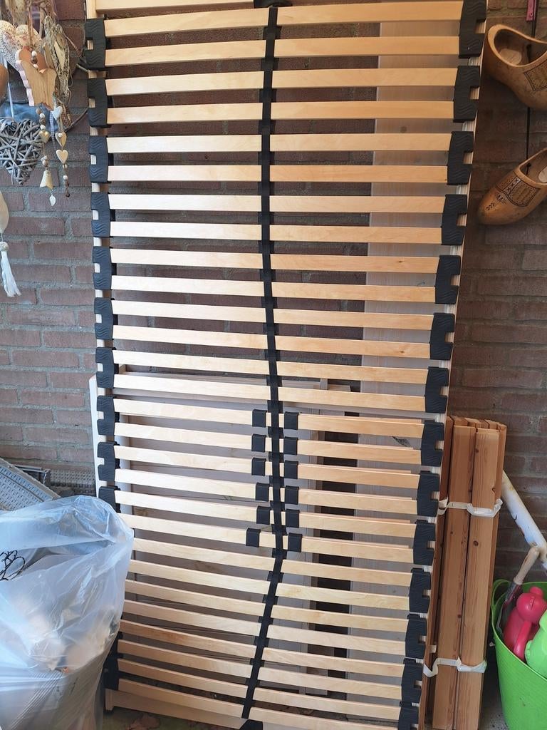 Lattenbodem 90x200 cm - Leen Bakker, Huis en Inrichting, Slaapkamer | Bedden, Ophalen, Gebruikt, 90 cm, Eenpersoons