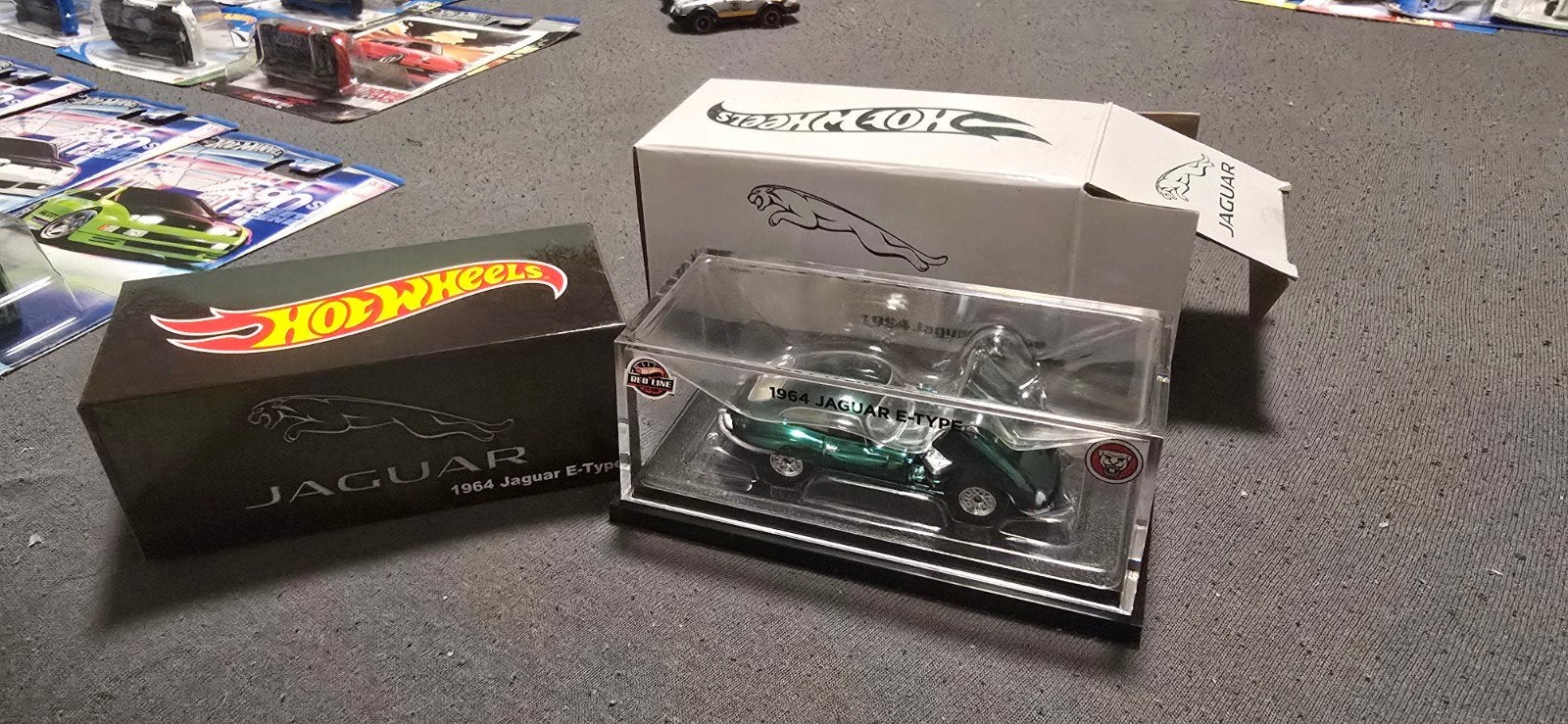 hotwheels Red line club Jaguar E-Type RLC, Ophalen of Verzenden, Zo goed als nieuw