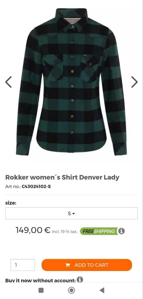 Rokker Denver Dames Maat S.  36, Motoren, Kleding | Motorkleding, Dames, Ophalen of Verzenden