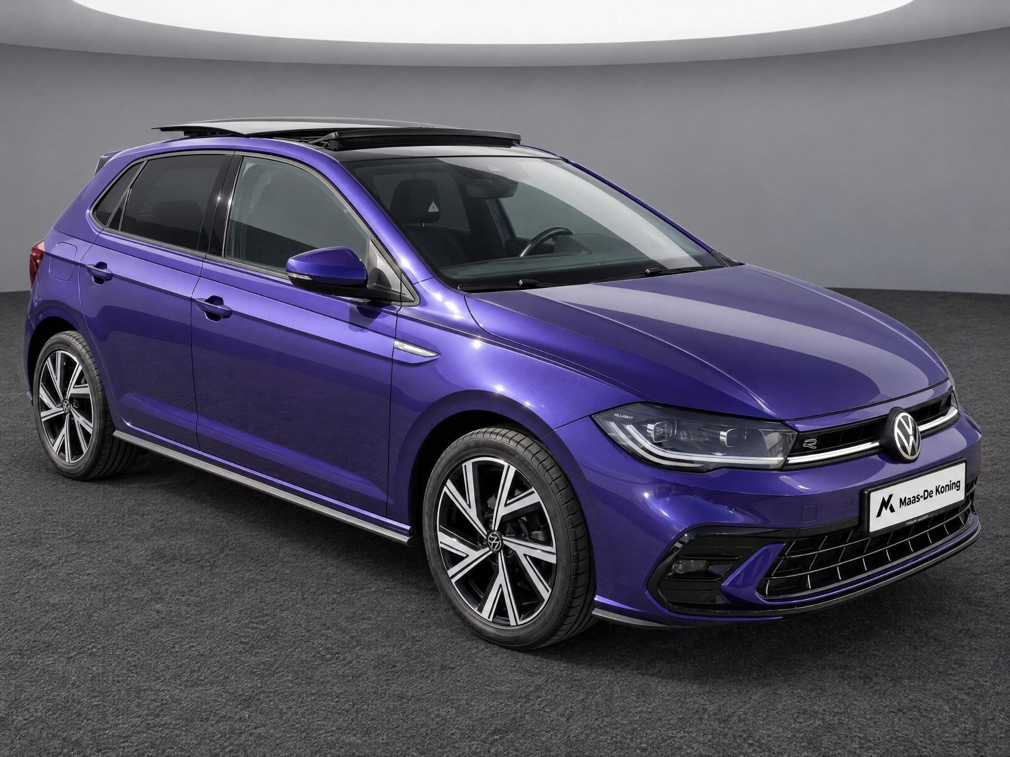 Volkswagen Polo 1.0TSI/110PK R-Line · Panoramadak · Apple/, Gebruikt, Euro 6, Overige kleuren, Alcantara