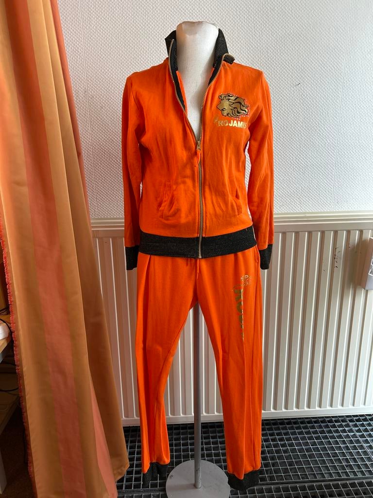 Oranje Juichpak met Gouden Leeuw - Maat M, Maat 38/40 (M), Overige typen, Oranje, Ophalen of Verzenden