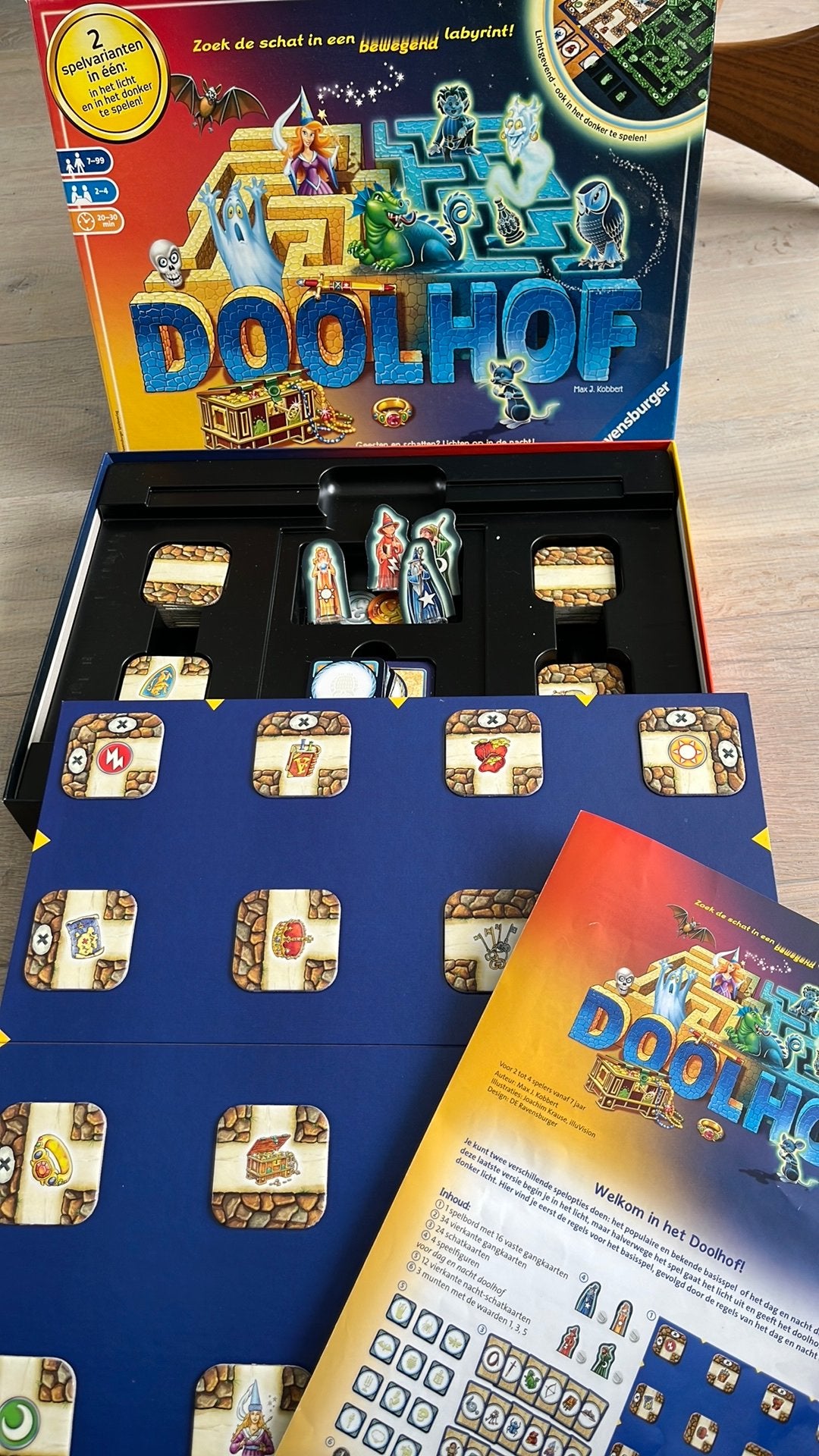Doolhof bordspel - lichtgevend, Hobby en Vrije tijd, Gezelschapsspellen | Bordspellen, Ophalen, Zo goed als nieuw